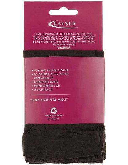 Silky Elastane Knee Hi's in Nearly Black