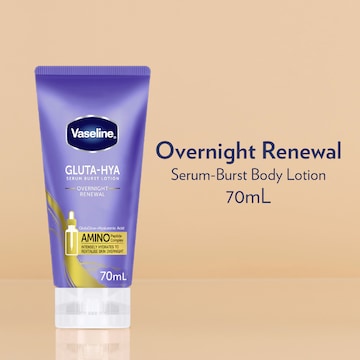 Vaseline Gluta-Hya Serum Burst Lotion Overnight Renewal 70mL