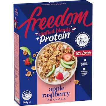 Freedom Crafted Blends Protein Granola Apple Raspberry 360g
