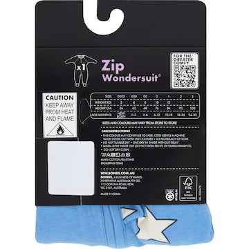 Bonds Baby Zippy Wondersuit Size 3 Assorted each
