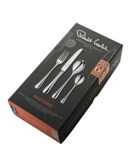 Radford Bright 24 Piece Cutlery Set Gift Boxed in Silver