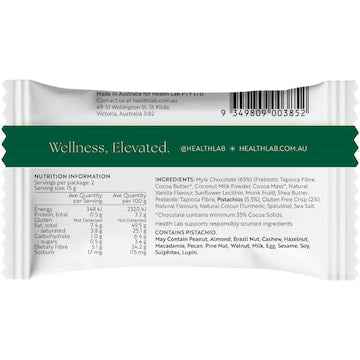 Health Lab Dubai Choc Pistachio Filled Chocolate Diamonds 30g
