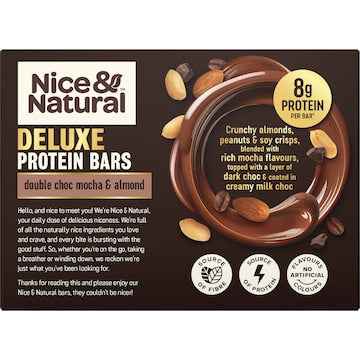 Nice & Natural Deluxe Protein Bars Double Choc Mocha & Almond 5 pack