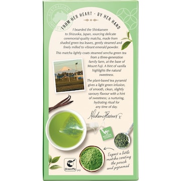 Madame Flavour Matcha Green Tea & Vanilla Tea Bags 14 pack
