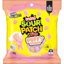 Sour Patch Kids Mini Puffy Heads Peach & Raspberry 80g