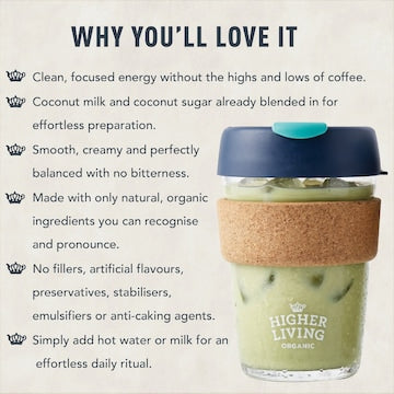 Higher Living Matcha Latte Powder 50g