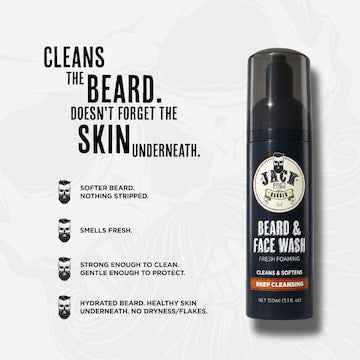 Jack The Barber Beard & Face Foaming Wash 150mL