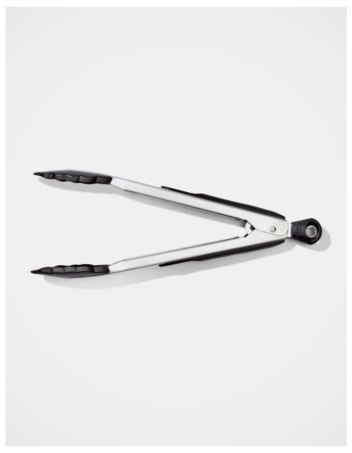 Good Grips Stainless Steel Tongs 23cm in Silver/Black