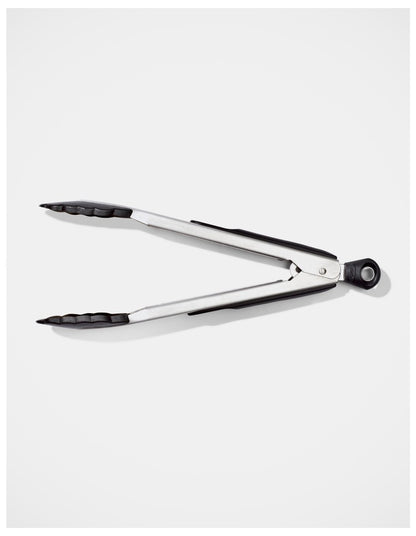 Good Grips Stainless Steel Tongs 23cm in Silver/Black