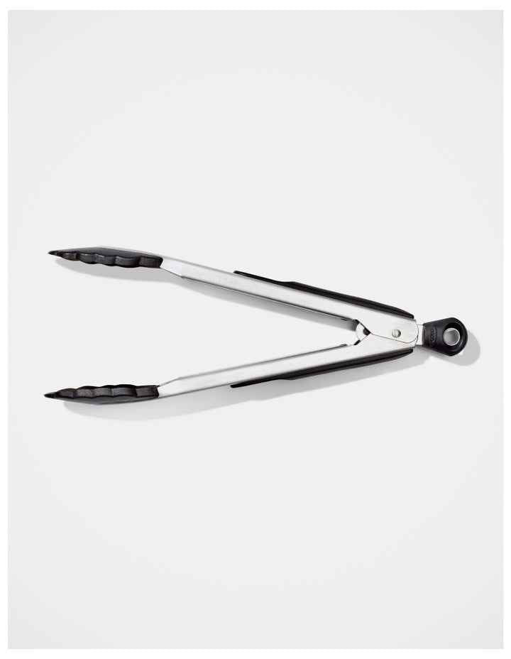 Good Grips Stainless Steel Tongs 23cm in Silver/Black