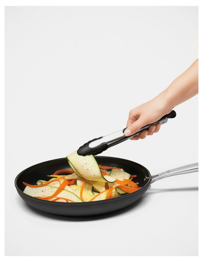 Good Grips Stainless Steel Tongs 23cm in Silver/Black