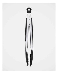 Good Grips Stainless Steel Tongs 23cm in Silver/Black