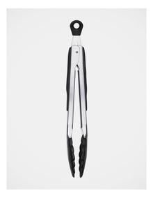 Good Grips Stainless Steel Tongs 23cm in Silver/Black