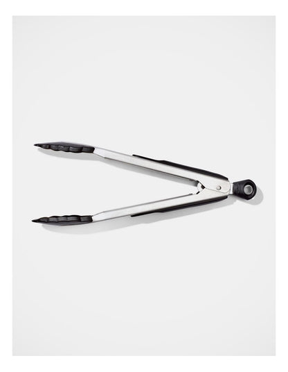 Good Grips Stainless Steel Tongs 23cm in Silver/Black