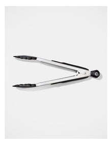 Good Grips Stainless Steel Tongs 23cm in Silver/Black