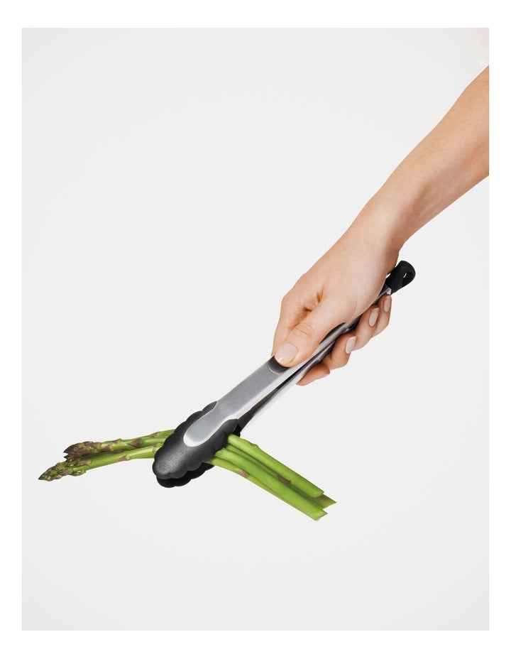 Good Grips Stainless Steel Tongs 23cm in Silver/Black