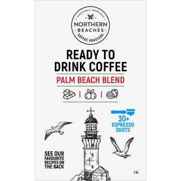 Northern Beaches Ready To Drink Coffee Palm Beach Blend 1.5L