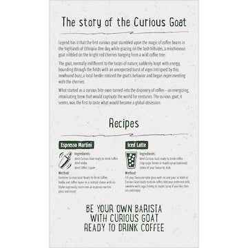 Curious Goat Ready To Drink Coffee 1.5L