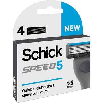 Schick Speed 5 Razor Refill 4 pack