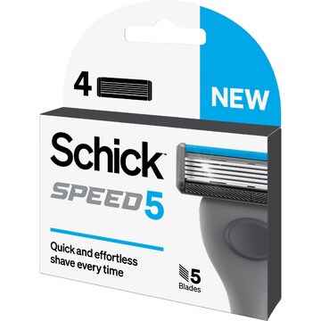Schick Speed 5 Razor Refill 4 pack
