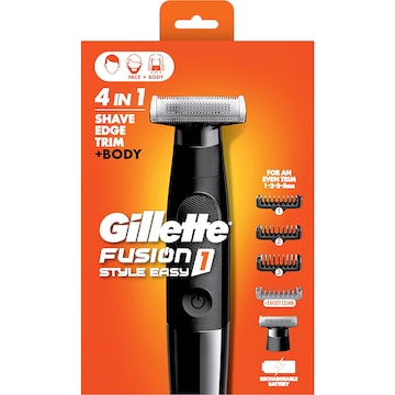 Gillette Fusion 4 In 1 Shave Edge Trim & Body Trimmer each