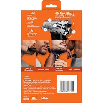 Gillette Fusion 4 In 1 Shave Edge Trim & Body Trimmer each