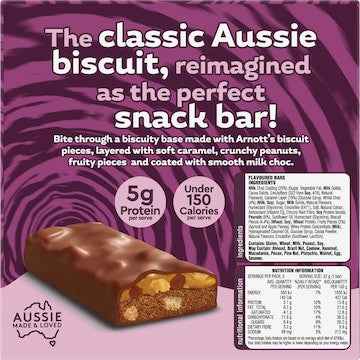 Arnott's Quatro Fruity Pieces Bars Caramel & Peanut 160g 5 pack