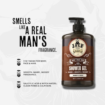 Jack The Barber Shower Gel Whisky & Spice 1L