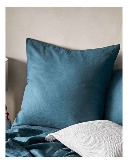 Sandy Cape Linen Quilt Cover Set in Seaglass