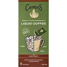 Campos Liquid Coffee Sachets Dark Roast 8 pack