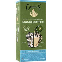 Campos Liquid Coffee Sachets Vanilla 8 pack