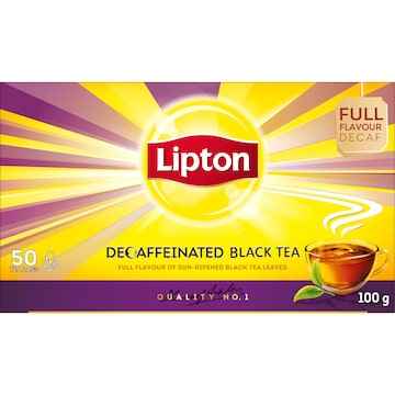Lipton Decaffeinated Black Tea Bags 50 pack