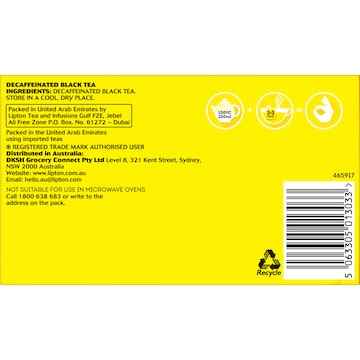 Lipton Decaffeinated Black Tea Bags 50 pack