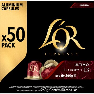 L'Or Ultimo Intensity 13 Coffee Pods 50 pack