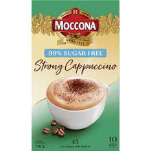 Moccona Coffee Sachets 99% Sugar Free Strong Cappuccino 10 pack