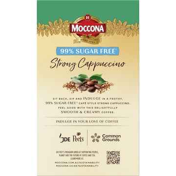 Moccona Coffee Sachets 99% Sugar Free Strong Cappuccino 10 pack