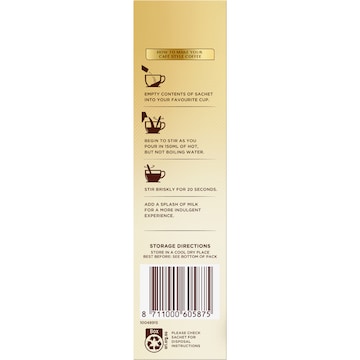 Moccona Coffee Sachets 99% Sugar Free Strong Cappuccino 10 pack