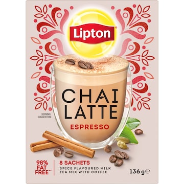 Lipton Chai Latte Espresso Sachets 8 pack
