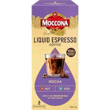 Moccona Liquid Coffee Concentrate Sachets Espresso Mocha 8 pack