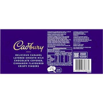 Cadbury Layered Fingers Biscuits Cinnamon 120g