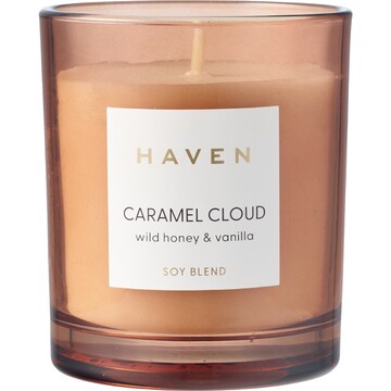 Haven 1 Wick Soy Candle Caramel Cloud each