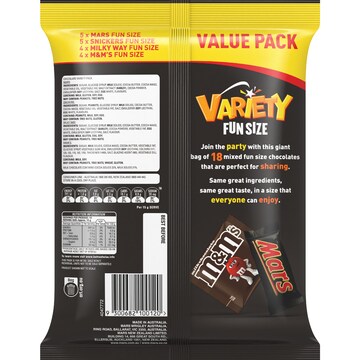 Fun Size Chocolate Variety 18 pack