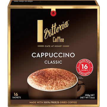 Vittoria Cappuccino Sachets 16 pack