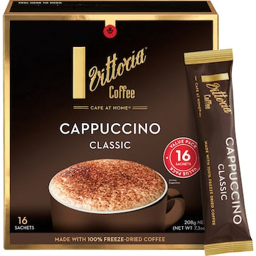 Vittoria Cappuccino Sachets 16 pack