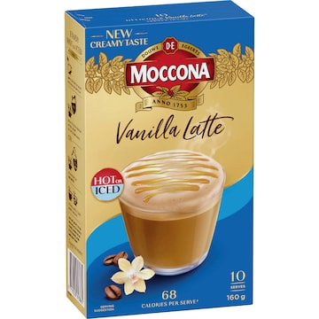 Moccona Creamy Vanilla Latte 10 pack