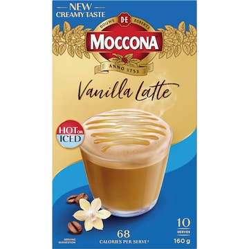 Moccona Creamy Vanilla Latte 10 pack