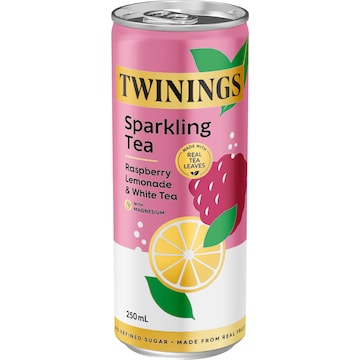Twinings Sparkling White Tea Can Raspberry Lemonade 250mL