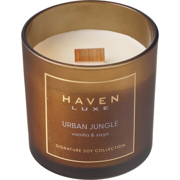 Haven Luxe Wood Wick Soy Candle Urban Jungle each