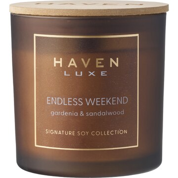 Haven Luxe Wood Wick Soy Candle Endless Week each