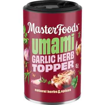 Masterfoods Umami Garlic Herb Topper Seasoning 45g